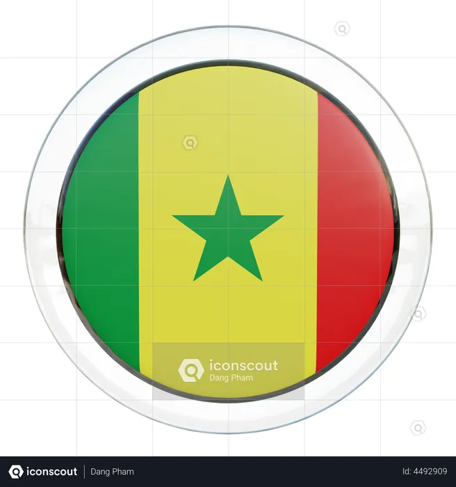 Senegal Flag Flag 3D Flag