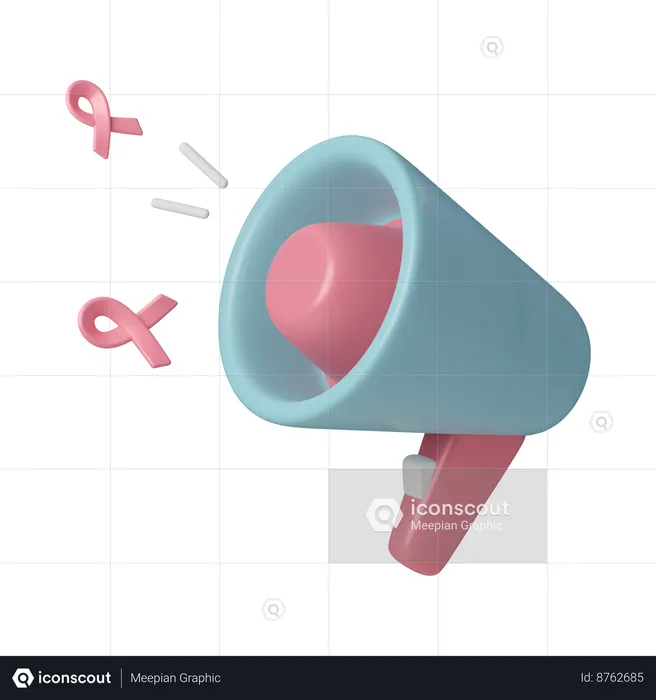 Sensibilisation au cancer  3D Icon