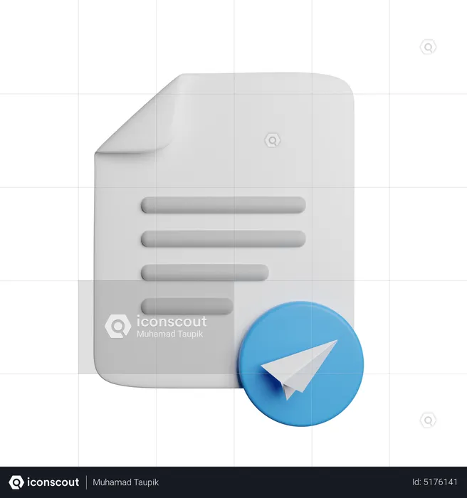 Sent File  3D Icon