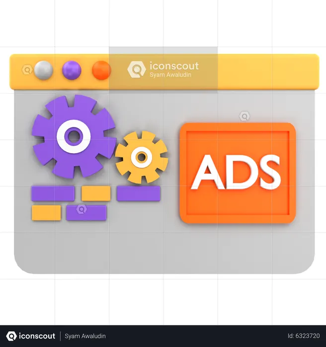 Seo Ads  3D Icon