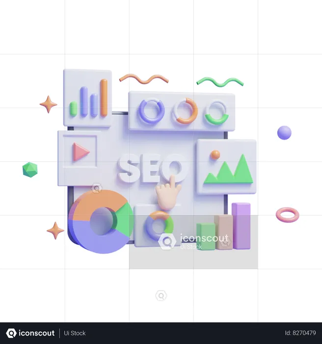 Análisis SEO  3D Icon