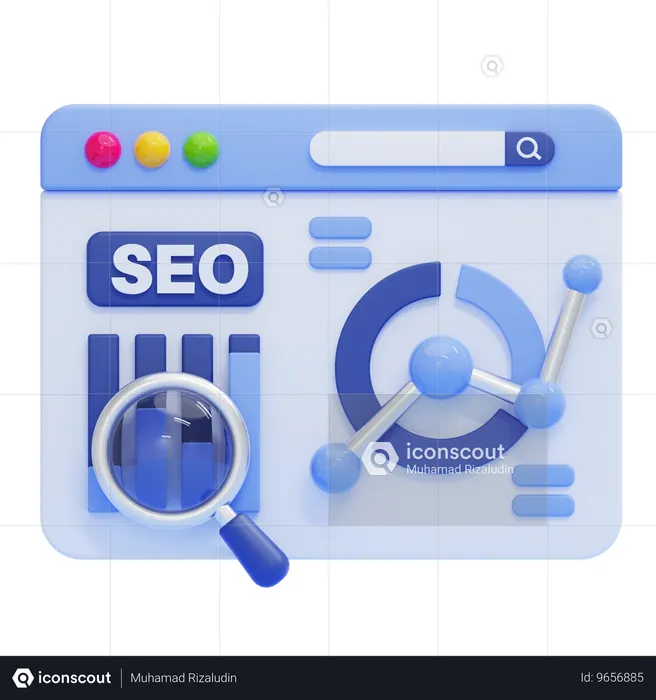 Análise de SEO  3D Icon