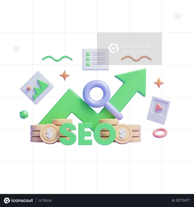 Seo Analysis  3D Icon