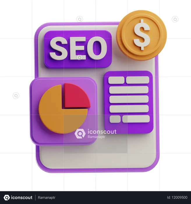Seo Analysis  3D Icon