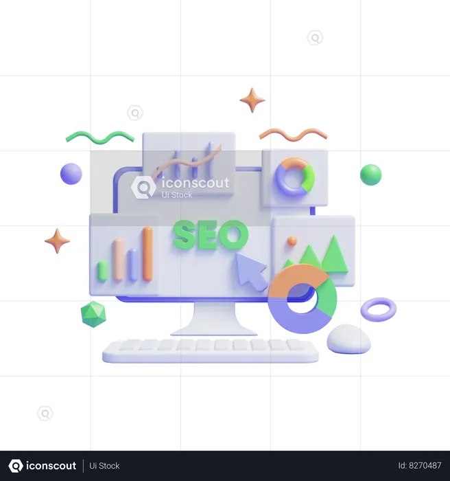 Seo Analysis  3D Icon