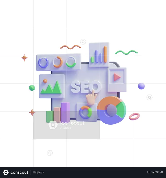 Seo Analysis  3D Icon