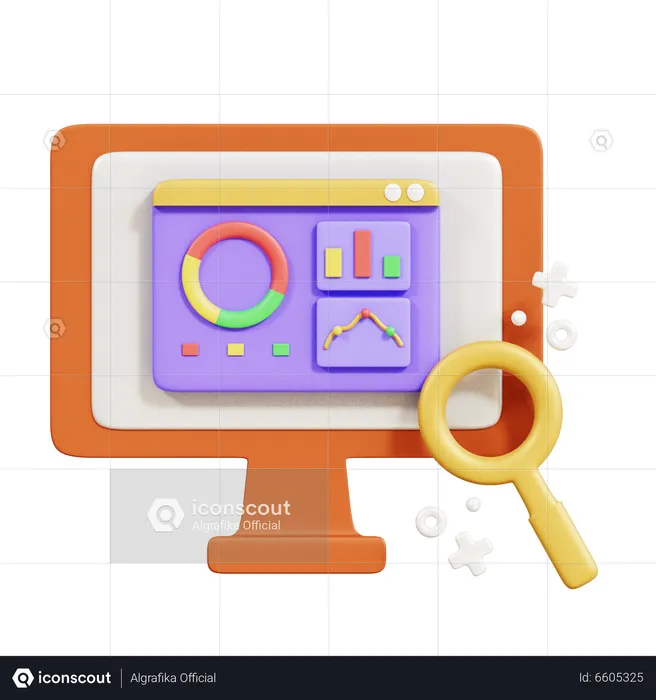 Seo Analysis  3D Icon