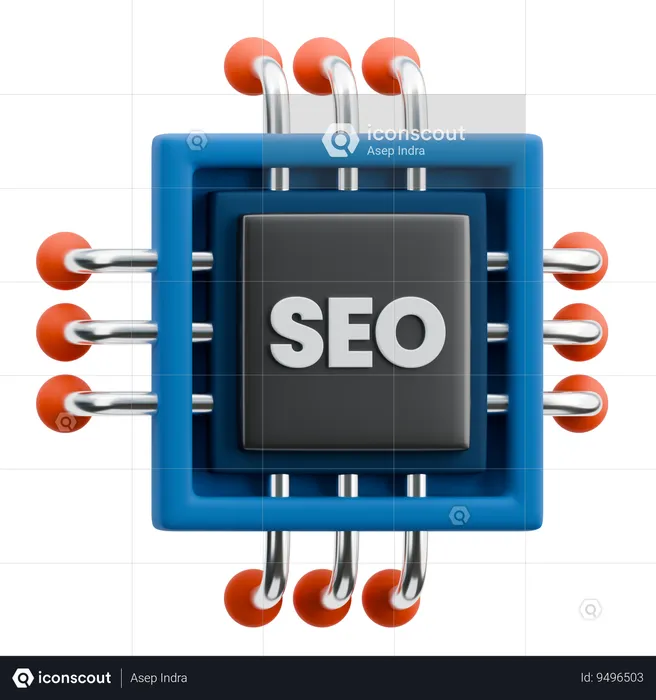 Chip de SEO  3D Icon