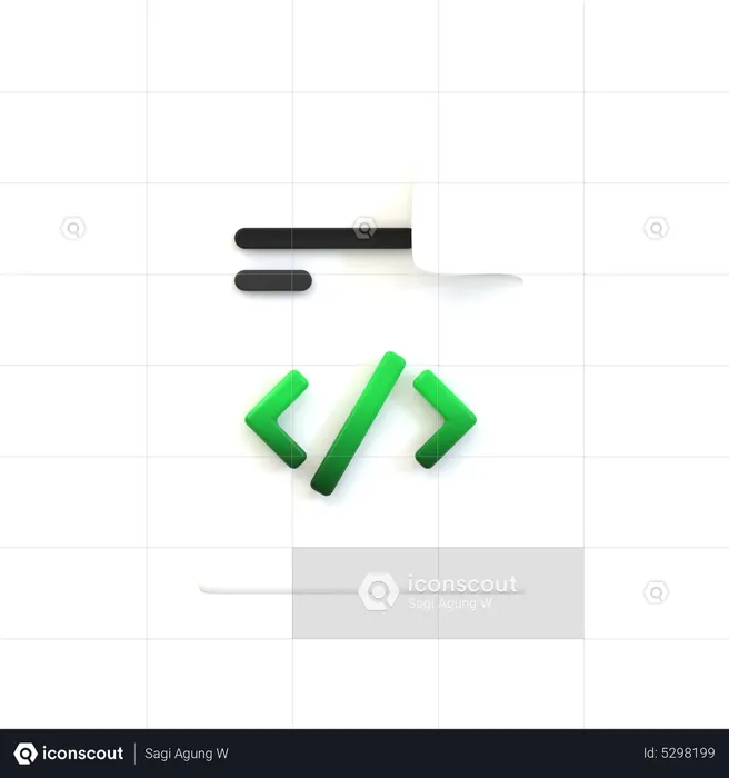 Seo Coding  3D Icon