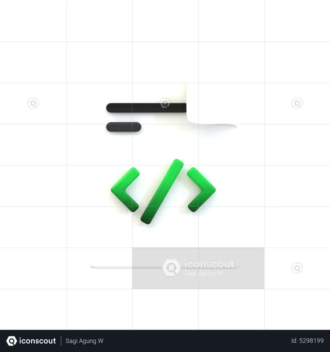 Seo Coding  3D Icon