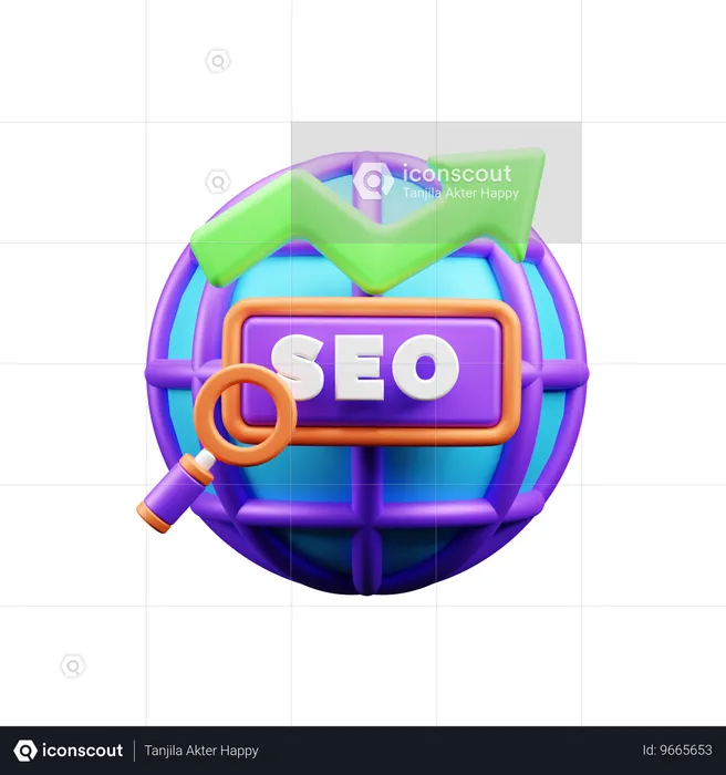 Crescita SEO  3D Icon