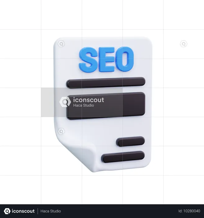 SEO-Datei  3D Icon