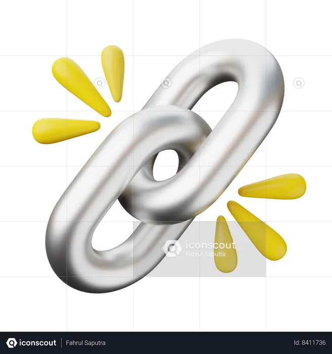 Eslabón de la cadena de SEO  3D Icon