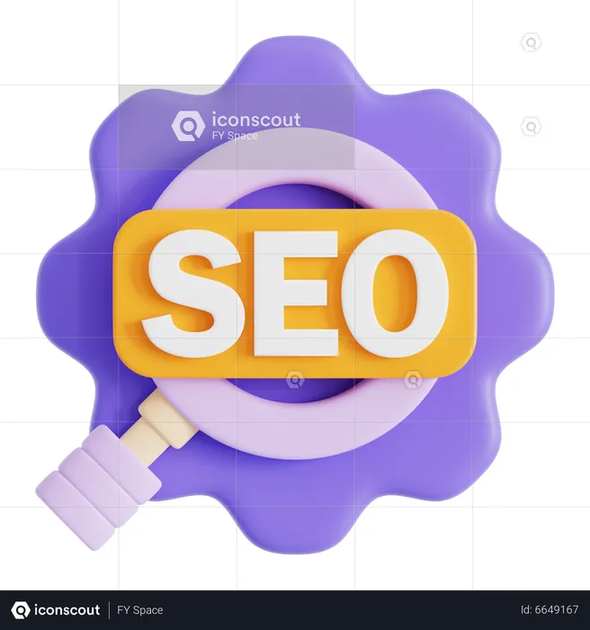 Gestión de SEO  3D Icon