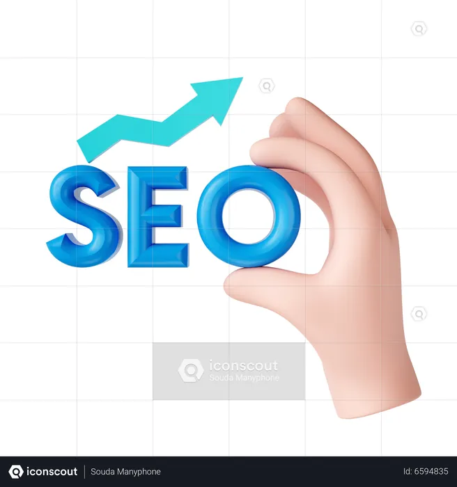 Seo Growth  3D Icon