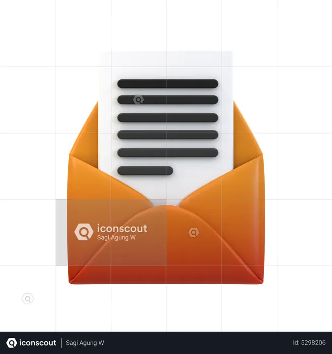 Seo Mail  3D Icon