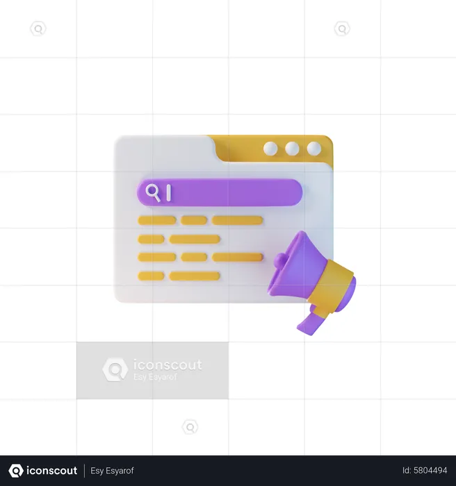 Seo Marketing  3D Icon