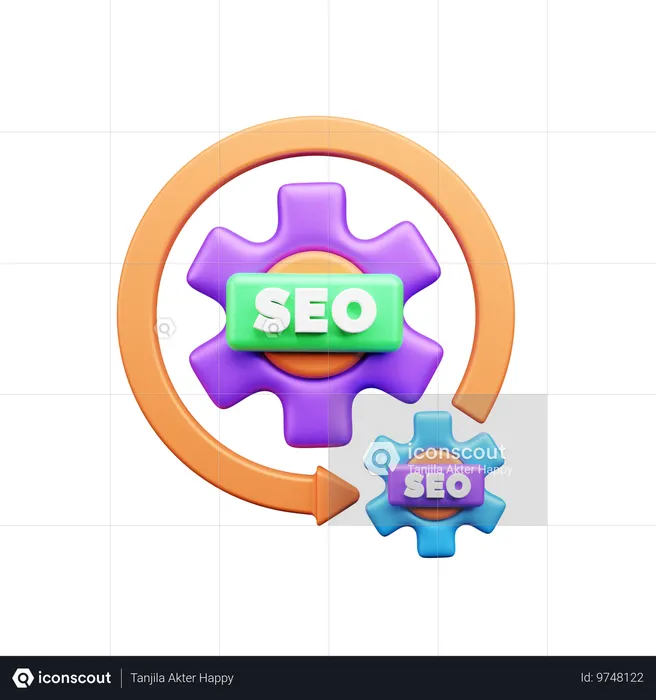 Seo Optimisation  3D Icon