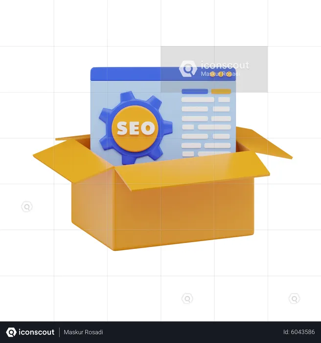 Seo Package  3D Icon