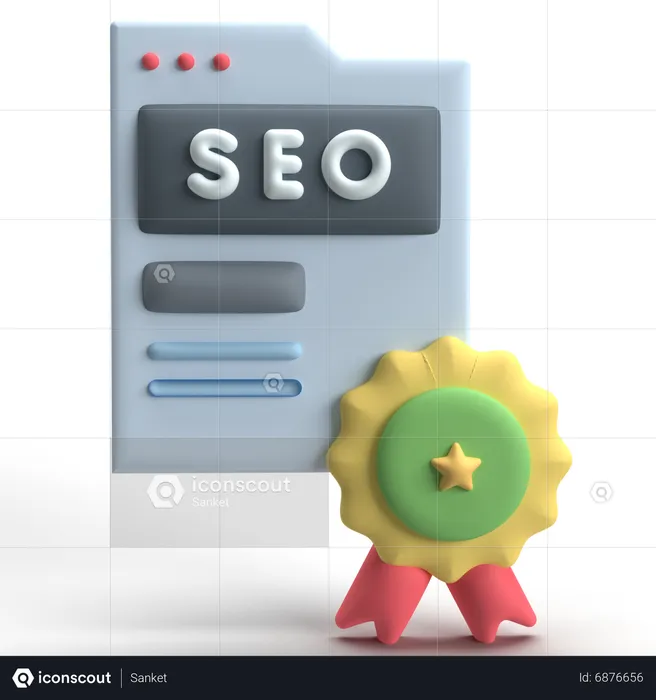 SEO Reward  3D Icon