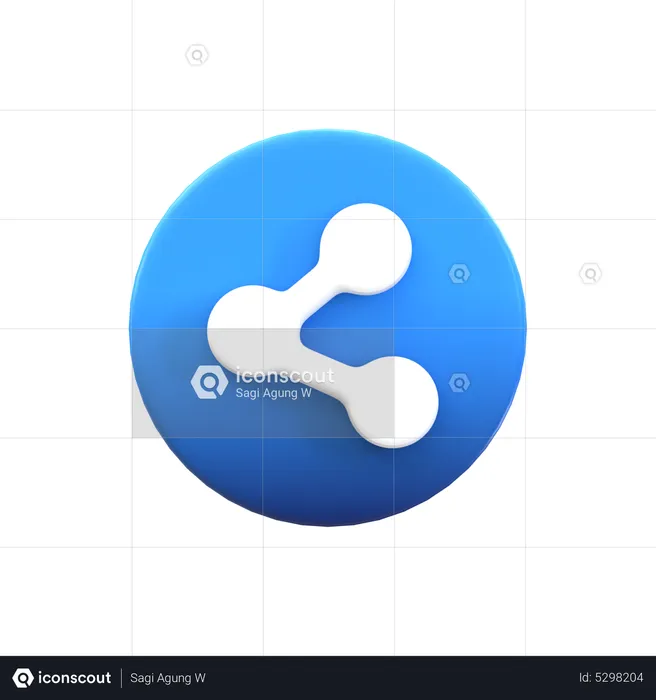 Seo Share  3D Icon