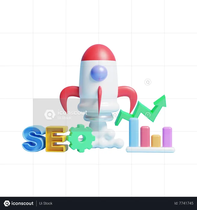 Seo Startup  3D Icon