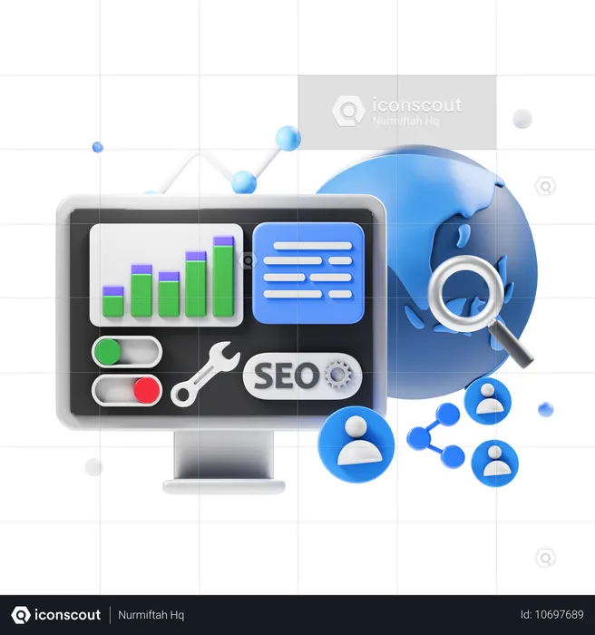 Seo Strategy  3D Icon