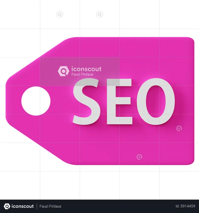 Seo Tag  3D Icon