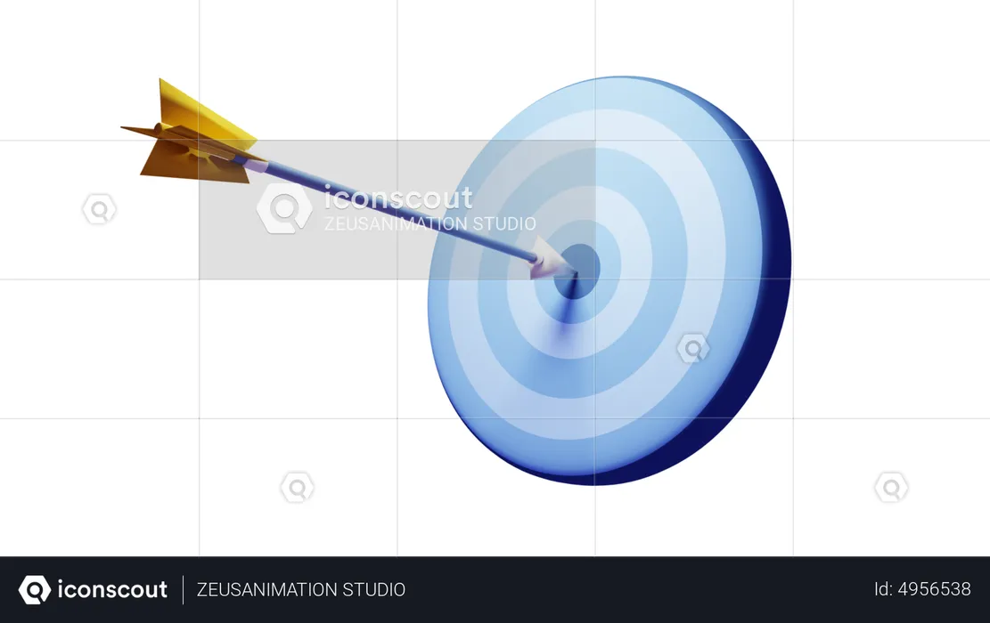 Seo Target  3D Icon