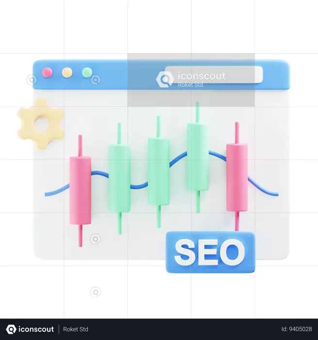 Seo Traffic  3D Icon