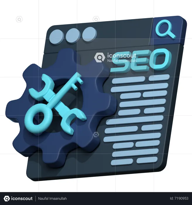 Seo Website  3D Icon