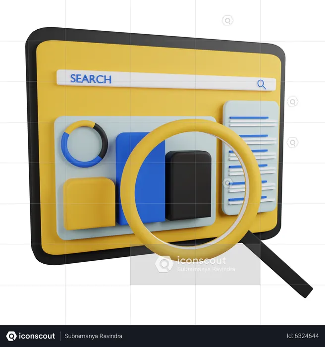 Seo Website Auditing  3D Icon