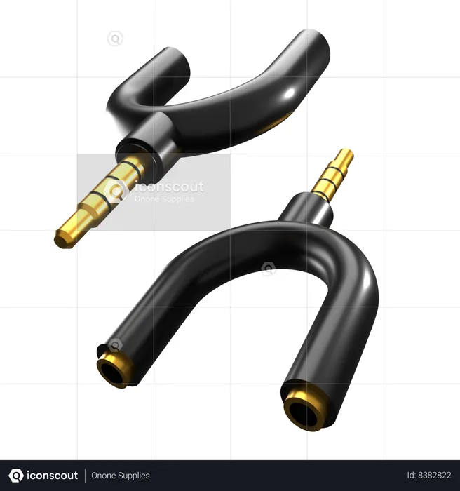 Séparateur audio  3D Icon