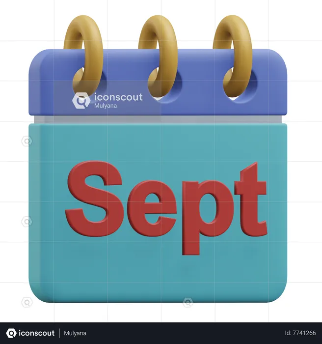 September  3D Icon