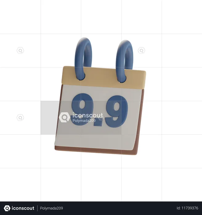 September Promo Calendar  3D Icon