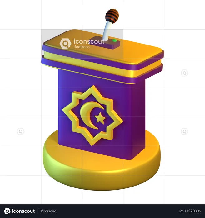 説教壇  3D Icon