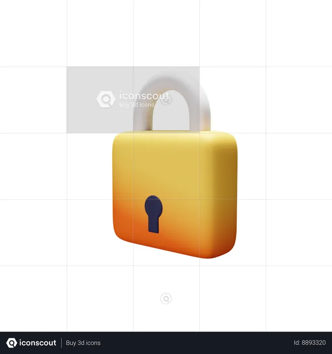 Verrouillage  3D Icon