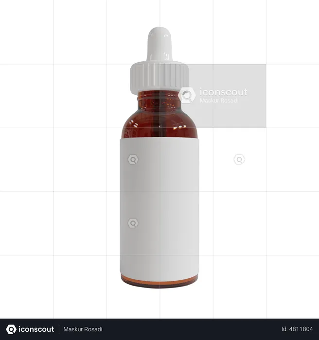 Serum Bottle  3D Illustration