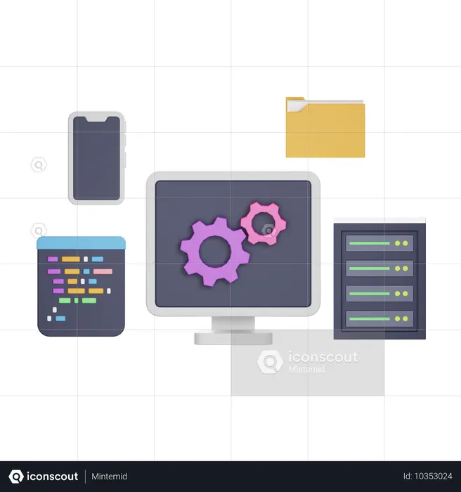 Server  3D Icon