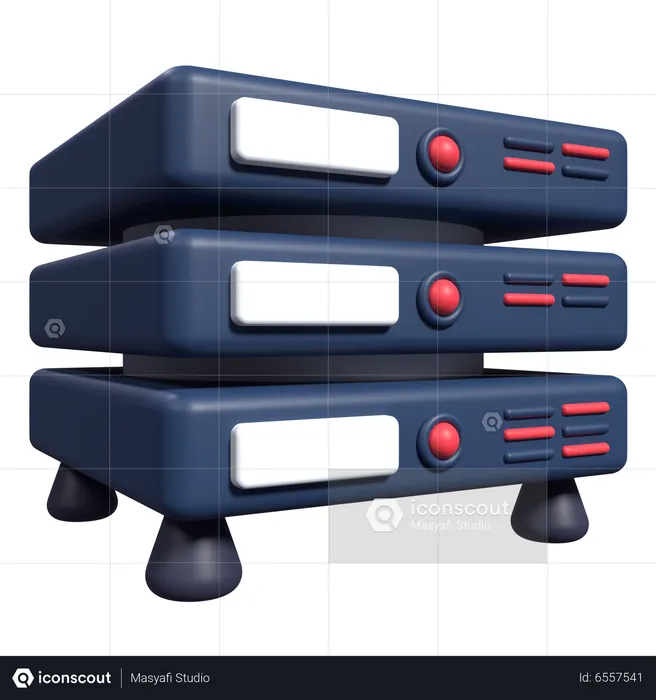 Server  3D Icon