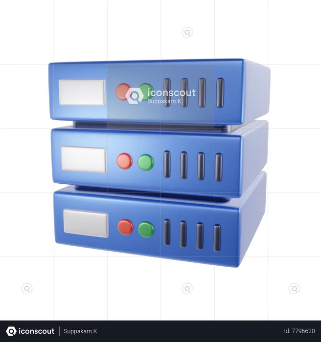 Server  3D Icon