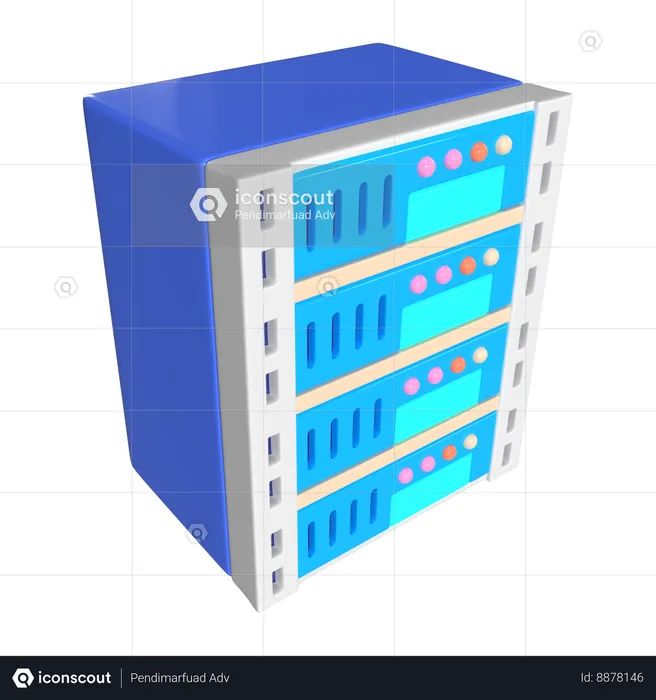 Server  3D Icon