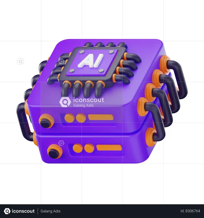 Server  3D Icon