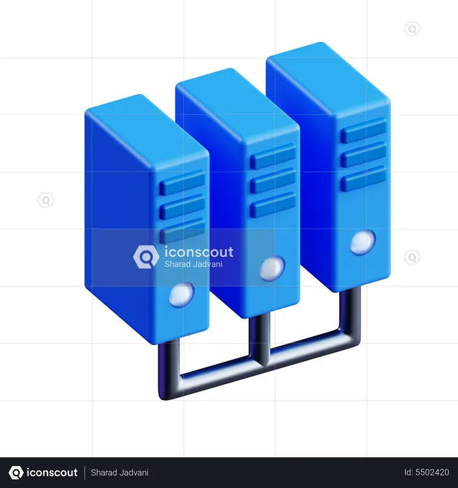 Server  3D Icon