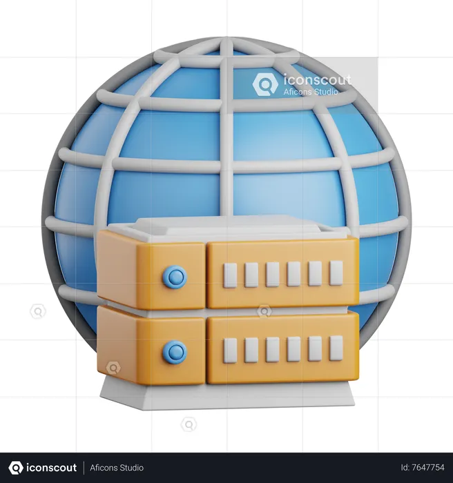 Server  3D Icon