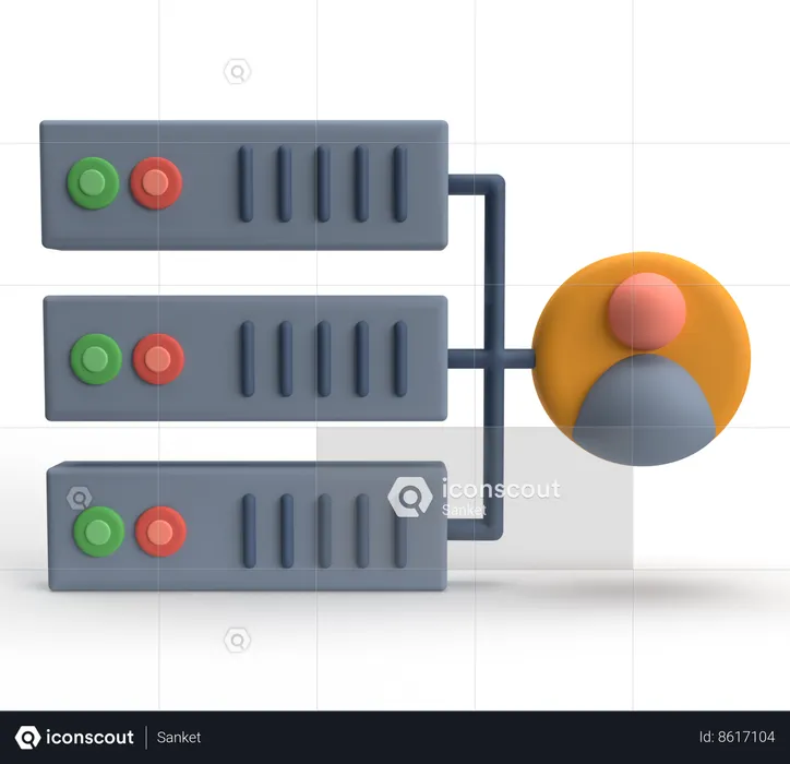 Server Admin  3D Icon