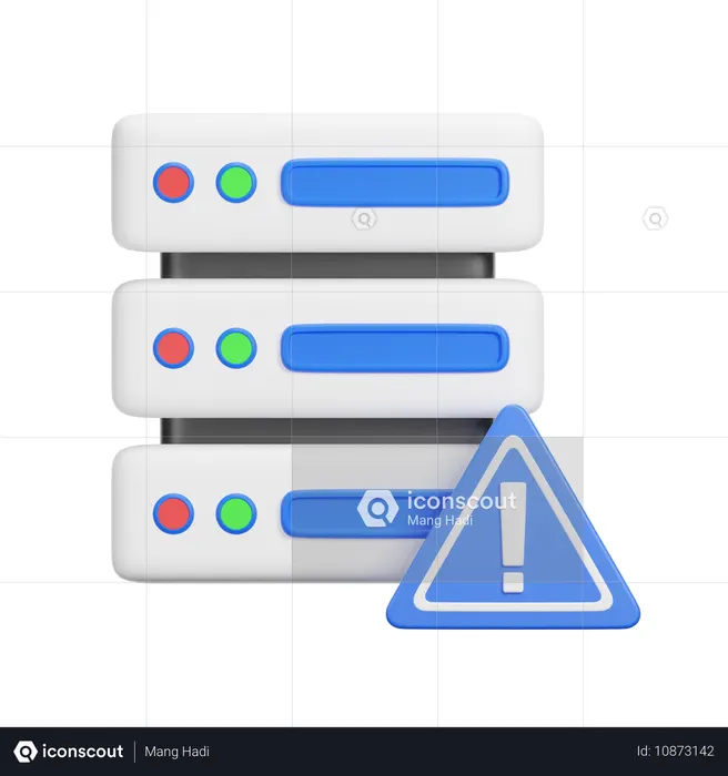 Server Alert  3D Icon