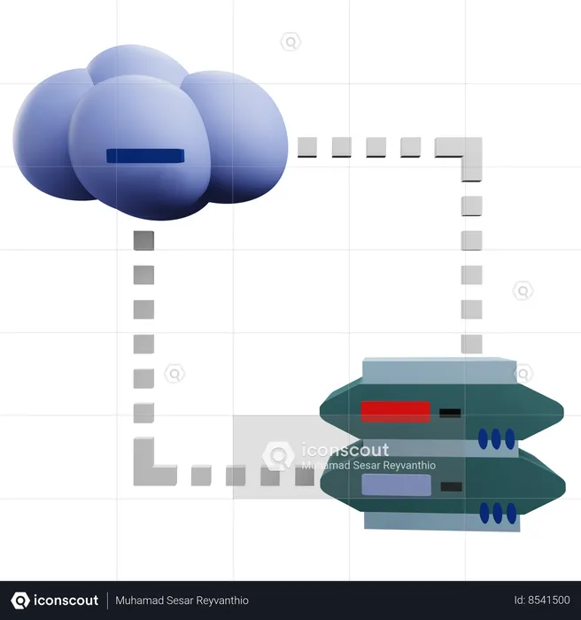 Server Backup  3D Icon