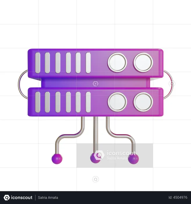 Server Connection  3D Icon