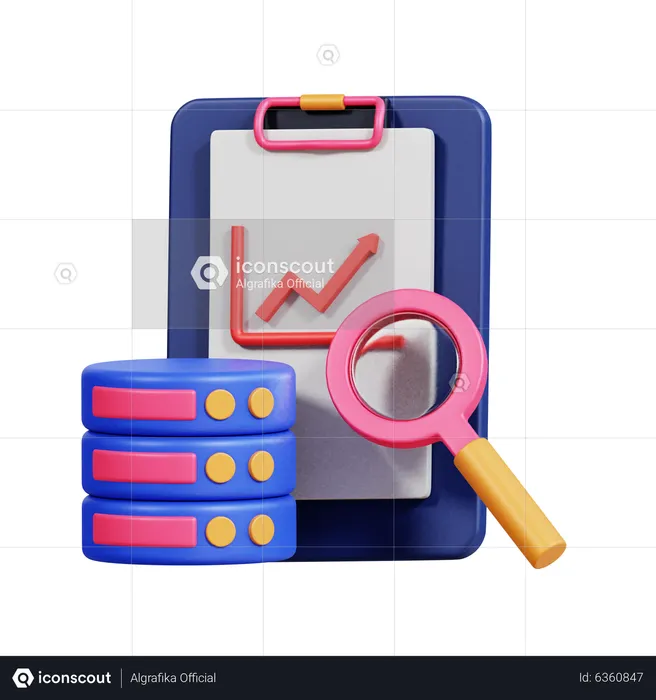 Serverdatenanalyse  3D Icon